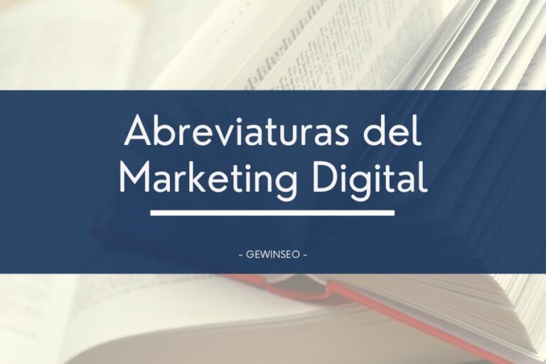 Abreviaturas de marketing digital y sus significados